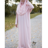 Robe de prière hijab intégré rose